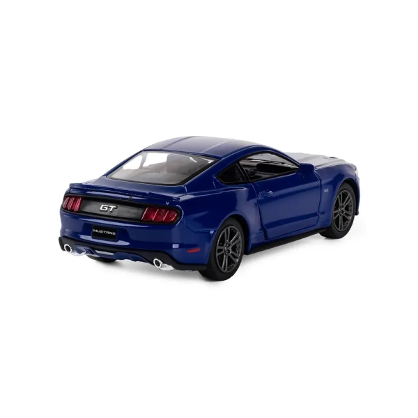 Масштабная модель Ford Mustang GT 2015 Kinsmart 1:38, инерционный механизм, KT5386W Синяя