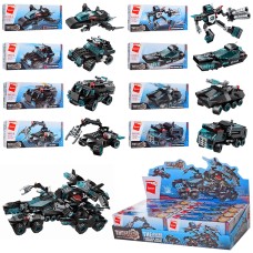 Конструктор Qman 8 в 1 Поліція-трансформер Спецтехніка 1413