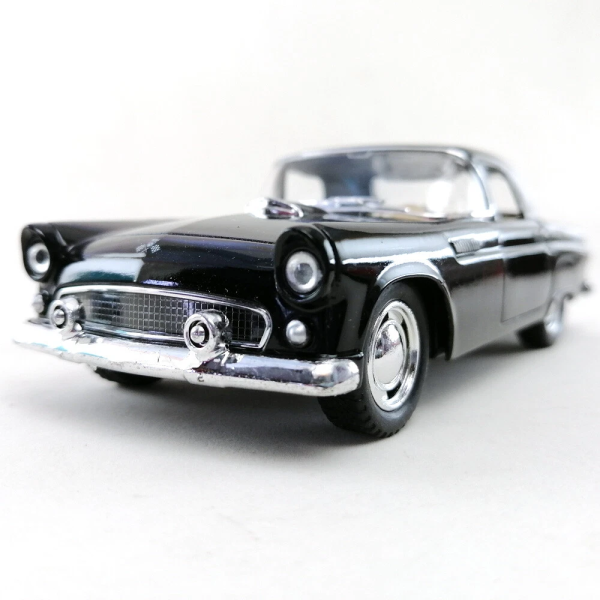 Машинка металева Kinsmart 1:36 1955 Ford Thunderbird KT5319W інерційна, двері відчиняються / Чорний