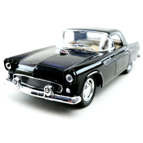 Машинка металева Kinsmart 1:36 1955 Ford Thunderbird KT5319W інерційна, двері відчиняються / Чорний