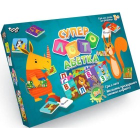 Настольная Игра "Суперлото" Азбука 2в1 Украинская СЛА-01U