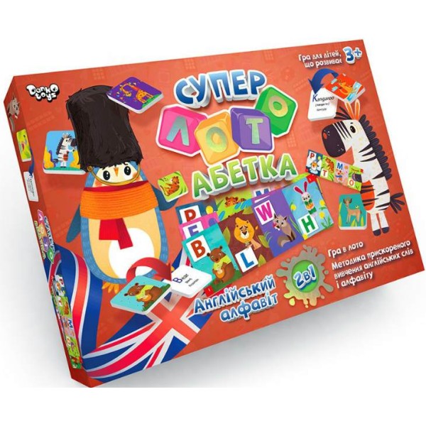 Игра "Суперлото" Азбука 2в1 Английская СЛА-01UE