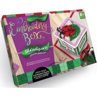 Творческий набор: Вышивка и декорирование шкатулки Embroidery Box EMB-01-06