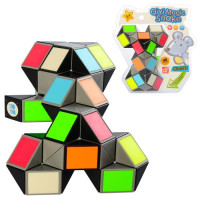Логическая головоломка Змейка QY Toys 48 блоков разноцветная EQY554