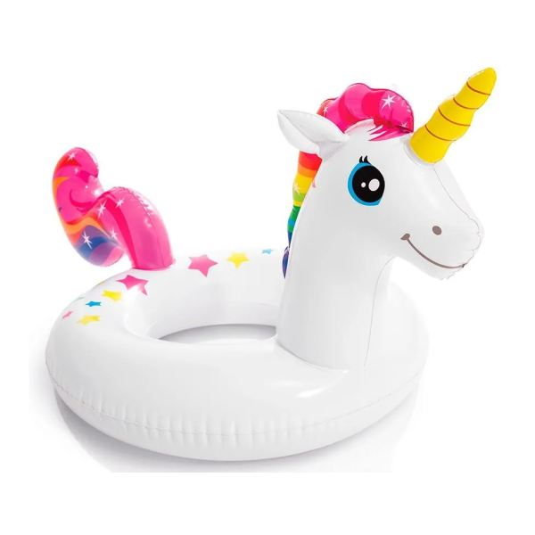 Круг надувной для детей Intex 59221 "Единорог" 107×58 см, 3–6 лет
