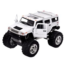 Машинка металева Kinsmart KT5337WB 1:40 2008 Hummer H2 SUV OFF ROAD інерційна, двері відчиняються / Білий