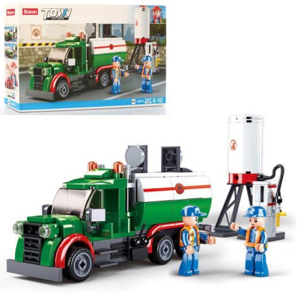 Конструктор Sluban Бензовоз и АЗС 267 деталей M38-B0878