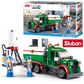 Конструктор Sluban Бензовоз и АЗС 267 деталей M38-B0878