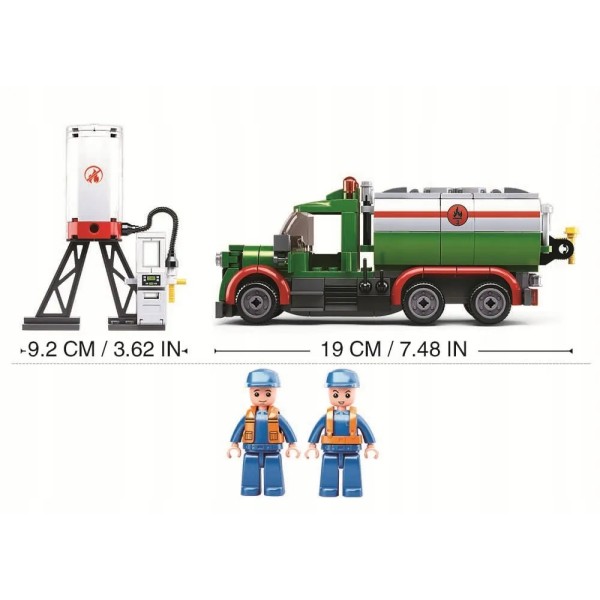 Конструктор Sluban Бензовоз и АЗС 267 деталей M38-B0878