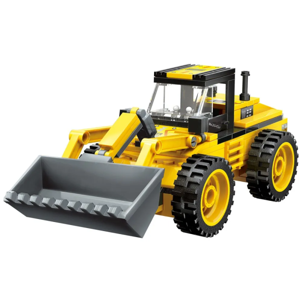 Конструктор Qman Unlimited Ideas 3в1: Трактор, Экскаватор, Самосвал, 203 детали 42110