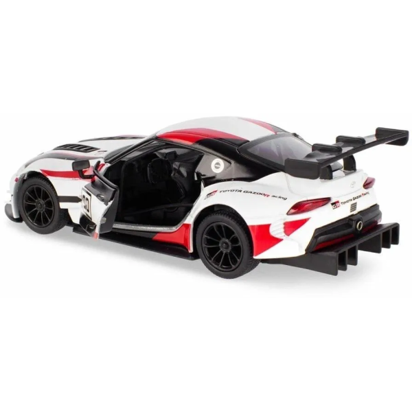 Металлическая машинка Kinsmart Toyota GR Supra Racing Concept KT5421WF белая