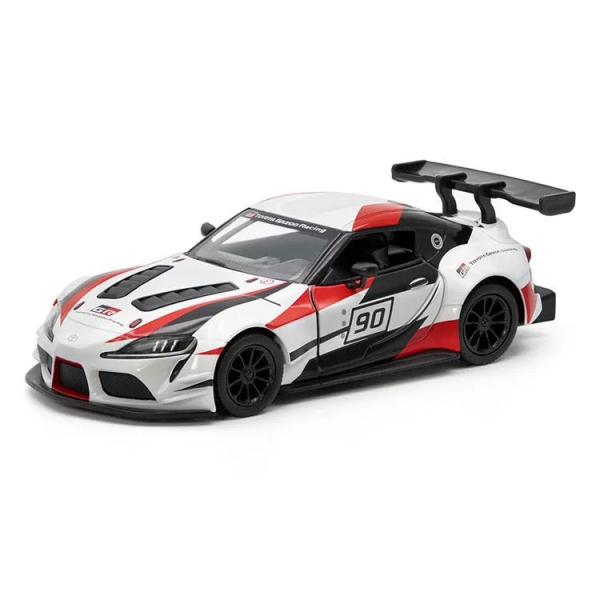 Металлическая машинка Kinsmart Toyota GR Supra Racing Concept KT5421WF белая