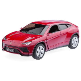Машинка металлическая Kinsmart 1:38 Lamborghini Urus KT5368W инерционная, двери открываются / Бордо