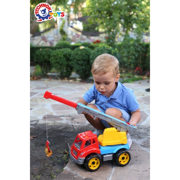 Игрушечная машинка Автокран многофункциональный со выдвижной стрелой 4562