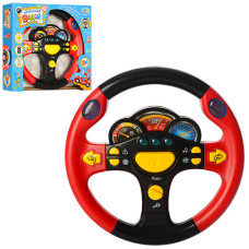 Музичне кермо Limo Toy 7737 UK українською мовою, світло, звуки, правила світлофора