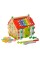 Дерев'яна іграшка Конструктор Багатофункціональний розвиваючий будиночок MD2087 (4в1)