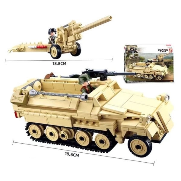 Конструктор Sluban M38-B0695 Армія, WW2 Друга світова війна, військова техніка 460 деталей