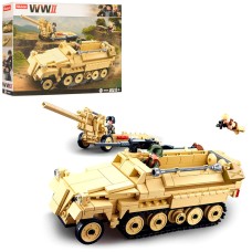 Конструктор Sluban Армия, WW2 Вторая мировая война, военная техника 460 деталей M38-B0695