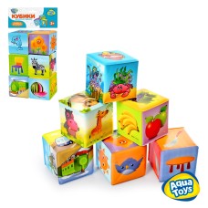 Кубики для купания, 6 шт., 7-7 см M0257U/R