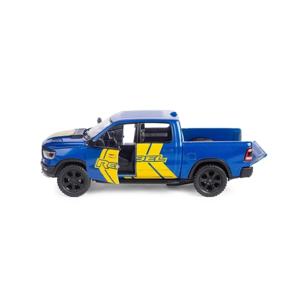 Машинка металлическая Kinsmart 1:46 Dodge RAM 1500 Livery Edition 2019 (инерционная, двери открываются, синяя KT5413WF)