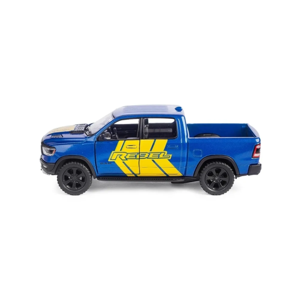 Машинка металлическая Kinsmart 1:46 Dodge RAM 1500 Livery Edition 2019 (инерционная, двери открываются, синяя KT5413WF)