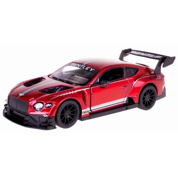 Металлическая машинка Kinsmart 1:38 "Bentley Continental GT3" инерционная, Красная, KT5417W