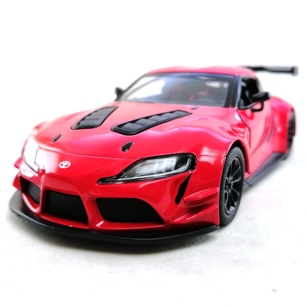 Машинка металева Kinsmart 1:36 Toyota GR Supra Racing Concept KT5421W інерційна, двері відчиняються / Червоний