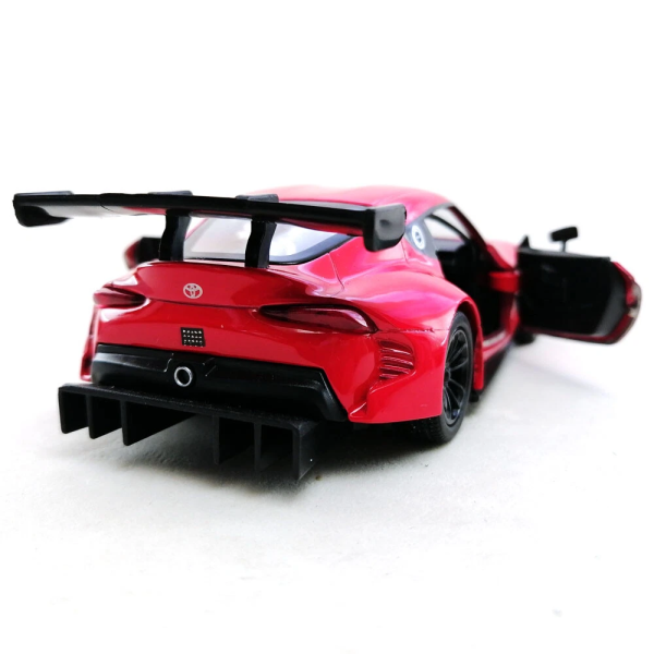 Машинка металева Kinsmart 1:36 Toyota GR Supra Racing Concept KT5421W інерційна, двері відчиняються / Червоний