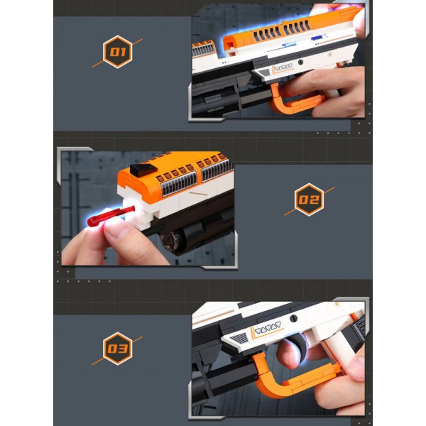 Конструктор Qman Пистолет, автомат, винтовка (3 в 1) 273 деталей 42109