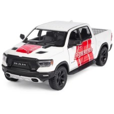 Машинка металева Kinsmart 1:46 Dodge RAM 1500 Livery Edition 2019 (інерційна, двері відчиняються, біла KT5413WF)