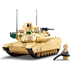 Конструктор SLUBAN Танк Abrams M1A2 781 деталь 2 минифигурки M38-B0892