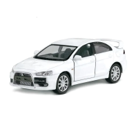 Модель автомобіля колекційна Mitsubishi Lancer Evolution X 1:36 Kinsmart KT5329W / біла