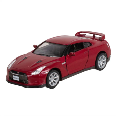 Металлическая машинка Kinsmart 1:36 2009 Nissan GT-R R35 инерционная, двери открываются KT5340W / Красный.