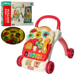 Каталка-ходунки 698-60 з ігровим центром Baby Telephone Колір Червоний