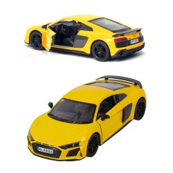 Металева машинка Kinsmart 1:36 2020 Audi R8 Coupe, інерційна, Жовта, KT5422W