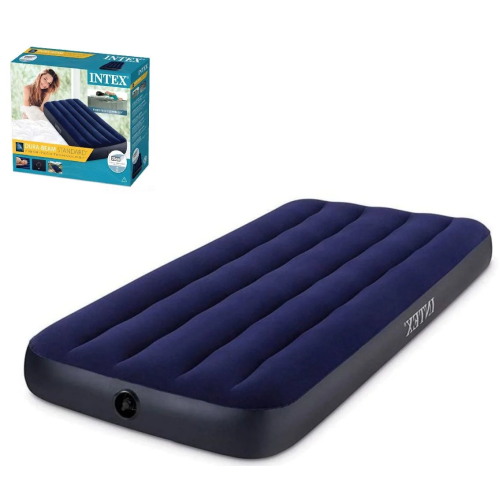 Надувний матрац одномісний Classic Downy Airbed, велюровий 76х191х25см INTEX 64756