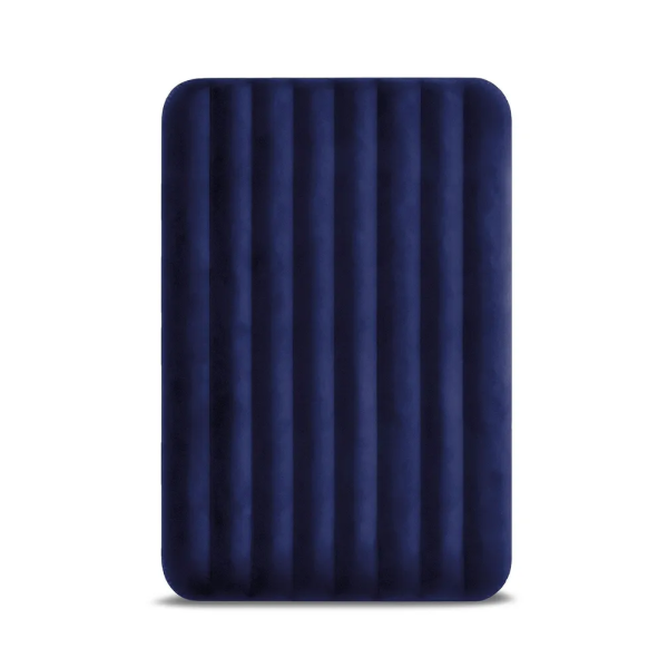 Матрас надувной Intex 64758 Classic Downy 137×191×25 см, полуторный, велюровый, Fiber-Tech