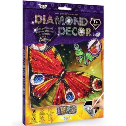 Набор для творчества картина стразами и глиттером «Diamond Decor» Бабочки DD-01-10