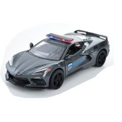 Модель машини KINSMART "2021 Corvette (Police)" KT5432WPR інерція 1:36 Колір Сірий