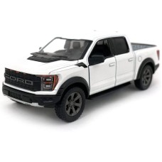 Модель машини KINSMART "2022 Ford F-150 Raptor" KT5436W інерція 1:46 Колір Білий