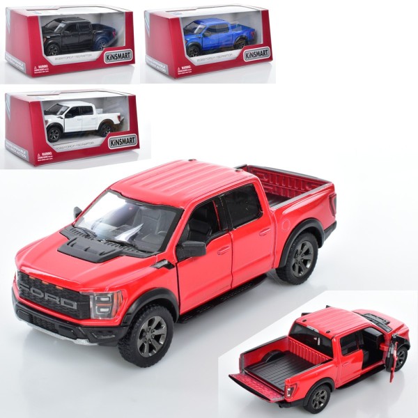 Модель машини KINSMART "2022 Ford F-150 Raptor" KT5436W інерція 1:46