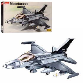 Конструктор Sluban M38-B0891 Винищувач F-16C "Сокіл" 521 даталь 1 мініфігурка