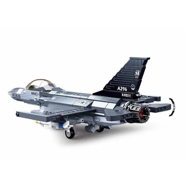 Конструктор Sluban M38-B0891 Винищувач F-16C "Сокіл" 521 даталь 1 мініфігурка