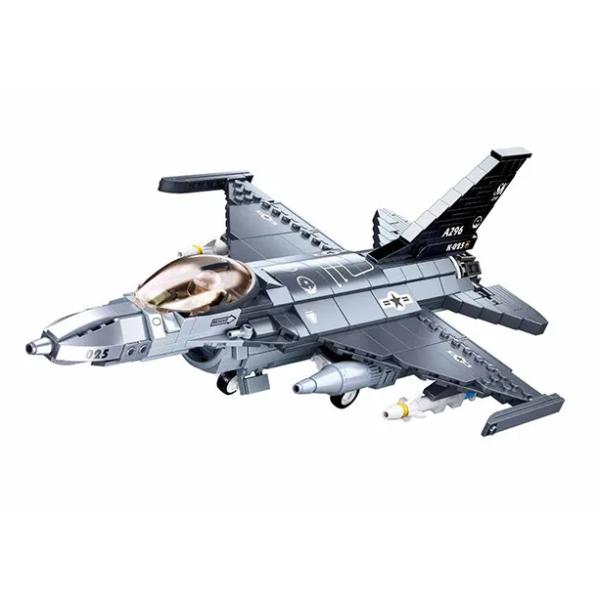 Конструктор Sluban M38-B0891 Винищувач F-16C "Сокіл" 521 даталь 1 мініфігурка