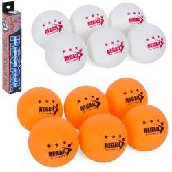 Тенісні кульки 3201 (6шт), ABS 40мм+, безшовний