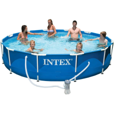 Басейн каркасний Intex 28212 NP 366×76 см, 6503 л, з фільтр-насосом 220–240 В