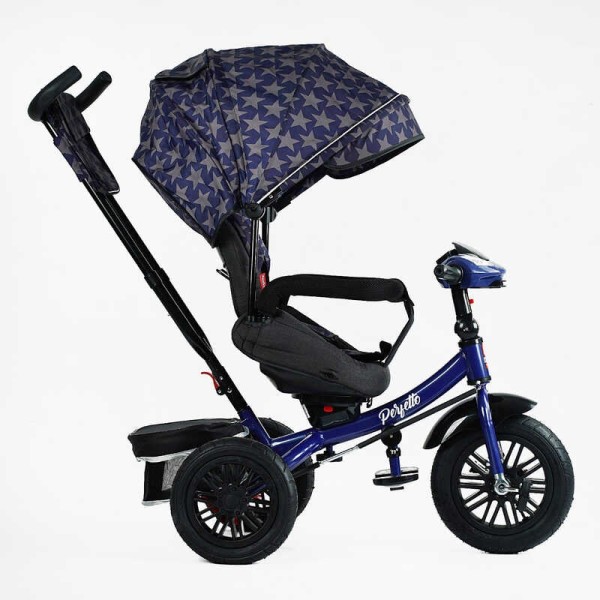 Велосипед 3-х кол. 8066/208-23 BestTrike "Perfetto" поворотне сидіння, колеса гумові надувні, кошик, фара музична, USB, Bluetooth, в коробці