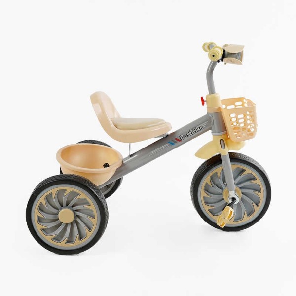 Велосипед 3-х колісний BS-35761 "Best Trike" колеса EVA переднє 12", заднє 10", сталева рама, УКР. ОЗВУЧУВАННЯ, світло, 2 кошики, в коробці