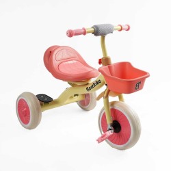 Велосипед 3-х колісний BS-41363 "Best Trike" колеса EVA переднє 10", заднє 8", сталева рама, УКР.ОЗВУЧУВАННЯ, світло, кошик, в коробці