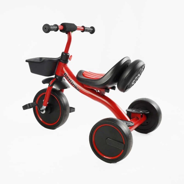 Велосипед 3-х колісний BS-44105 "Best Trike" колеса EVA переднє 10", заднє 8", сталева рама, УКР.ОЗВУЧУВАННЯ, світло, кошик, в коробці